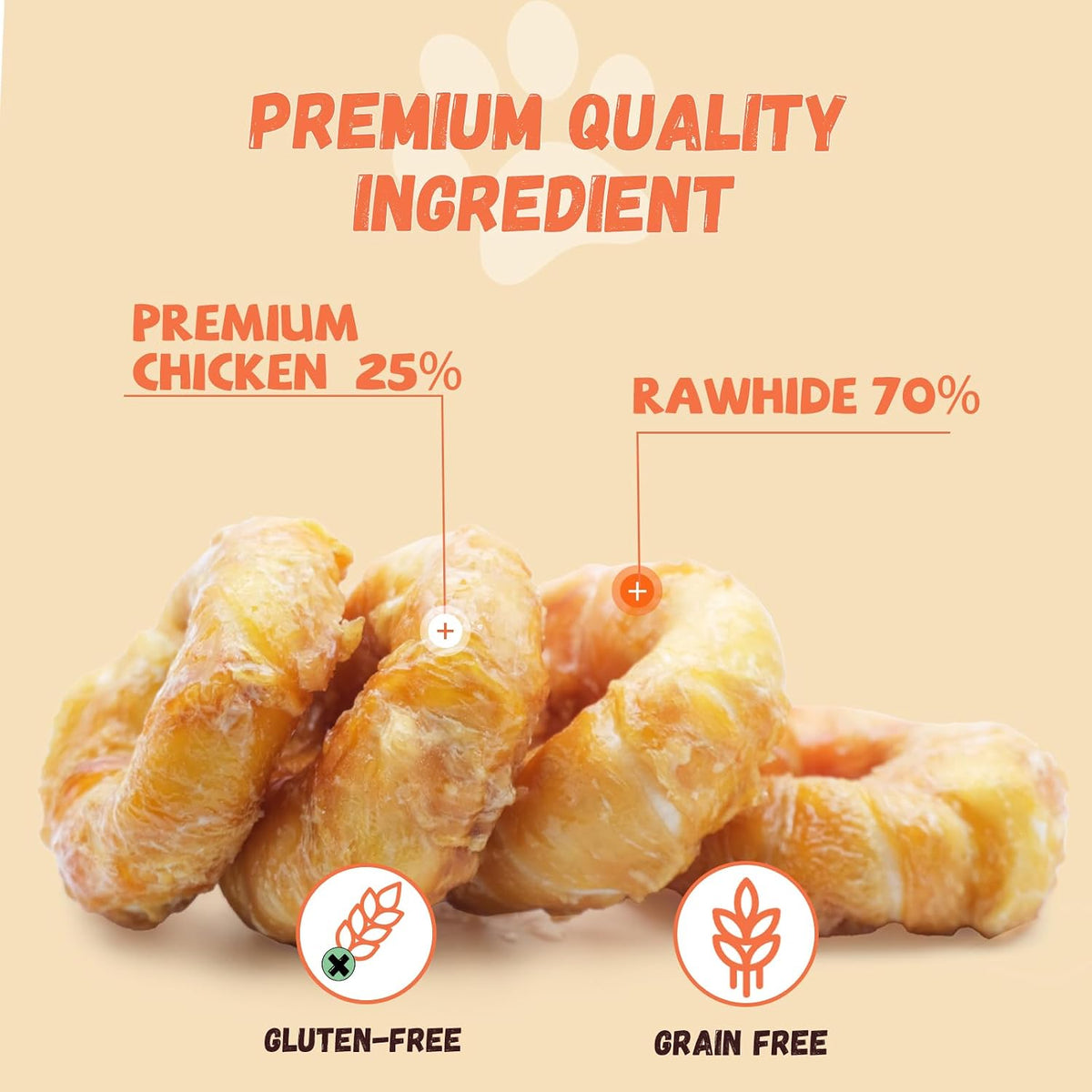 Asmpet Pawmate chicken wrapped dog chews packaging