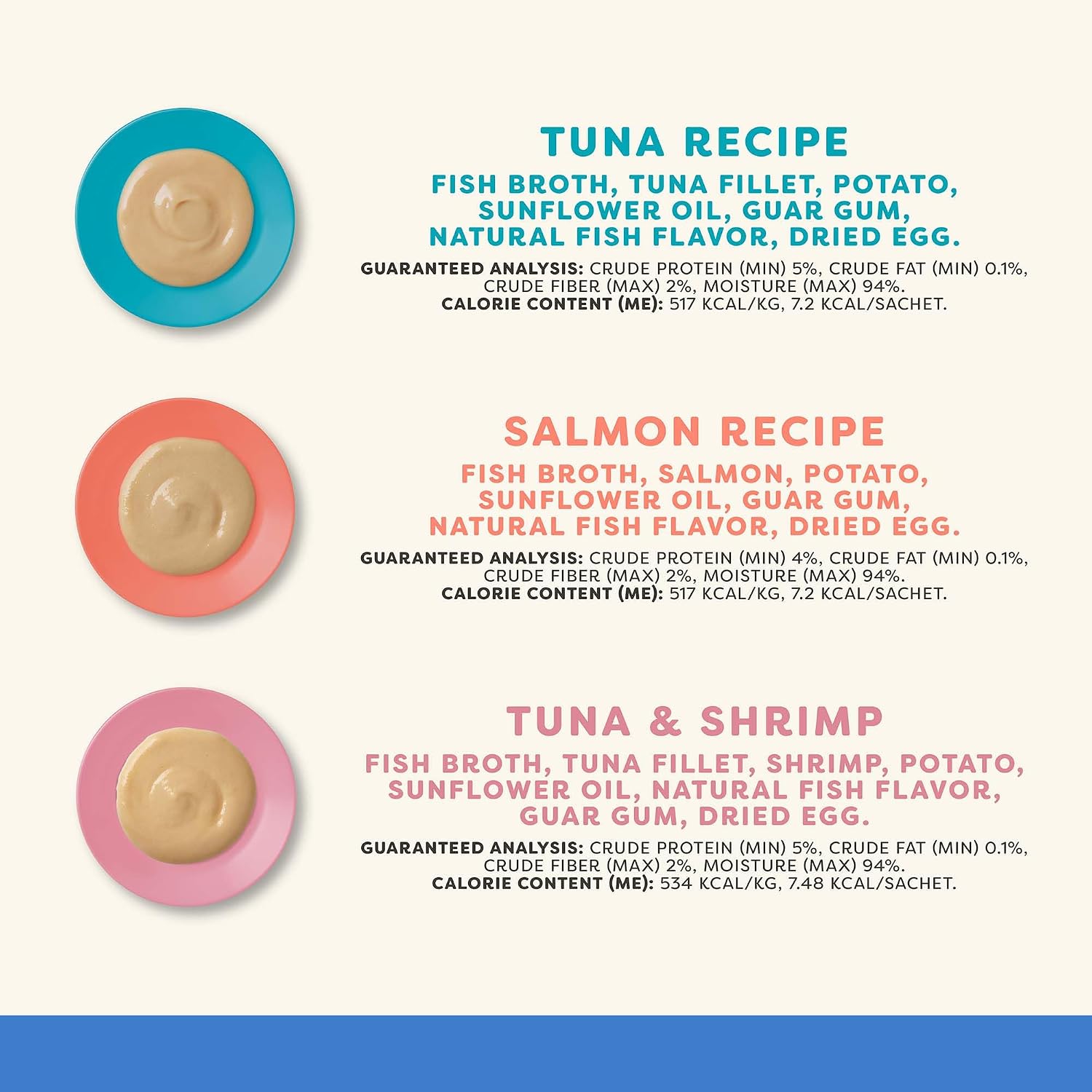 Close up of Applaws grain-free fish puree cat treat sachet