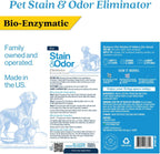 Eco Strong Pet Stain and Odor Remover - Pet Odor Eliminator, Urine Destroyer for Dogs, Pet Urine Enzyme Cleaner | Santel Woods - 128 oz - Image 9