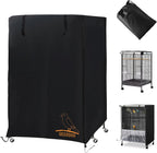 GeerDuo night shading blackout cover installed on pet cage