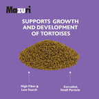 Mazuri small tortoise food packaging back view
