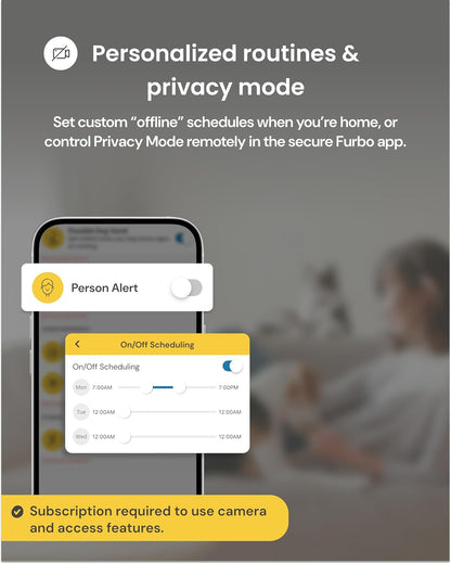 Furbo Mini Pet Camera [Subscription Required] Unlock Camera w/Paid Plan: Home Security with Dog & Cat Safety Alerts, 2-Way Audio, Mountable Smart Cam (Low Risk, 3mo Min. Cancel Anytime) - Image 14