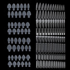 NMKL38 288 Pieces French Silicone Sticker Nail Dual Form Set front view