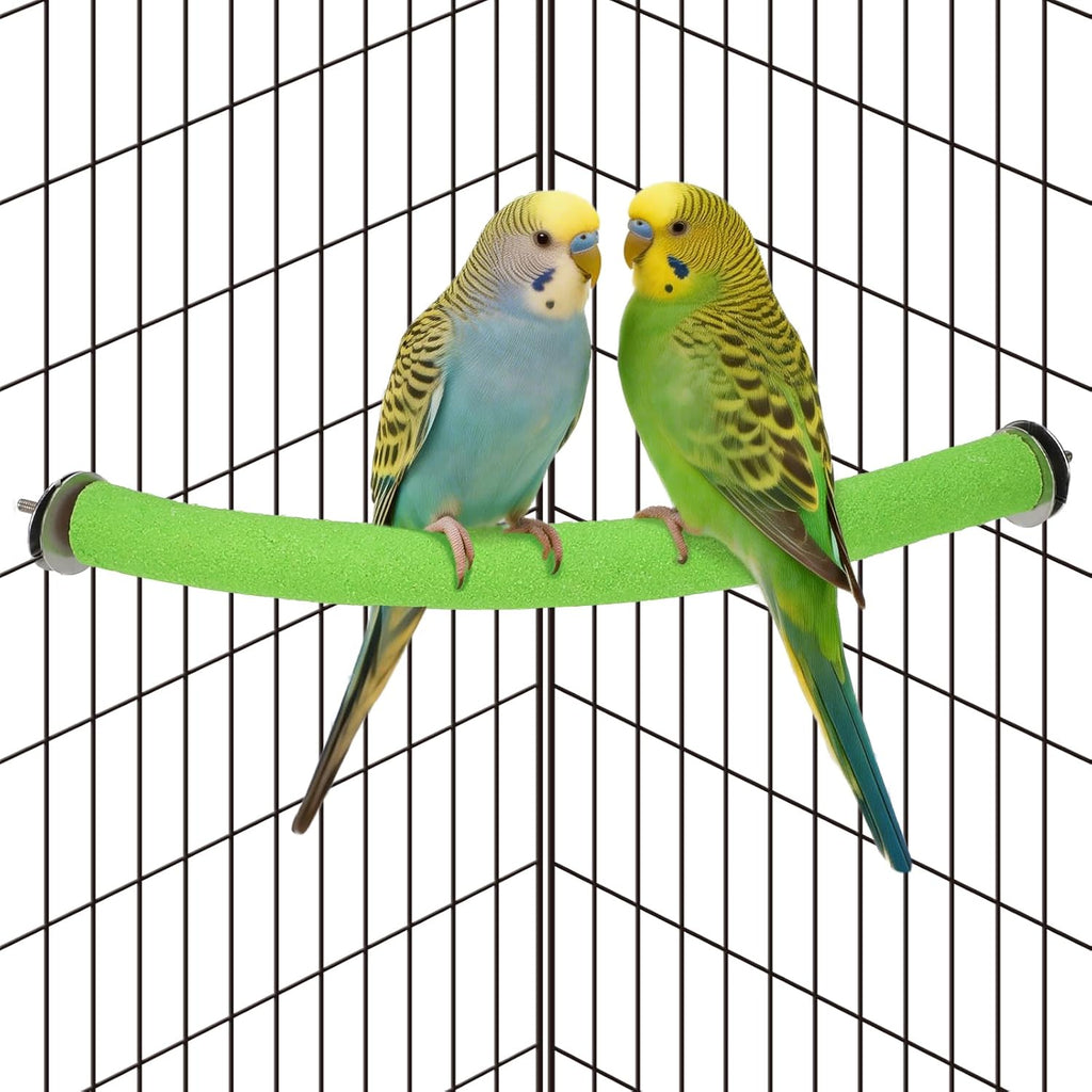 Rypet U-Shaped Large Parrot Perch, Quartz Bird Perch for Cage(Blue L) - Image 9