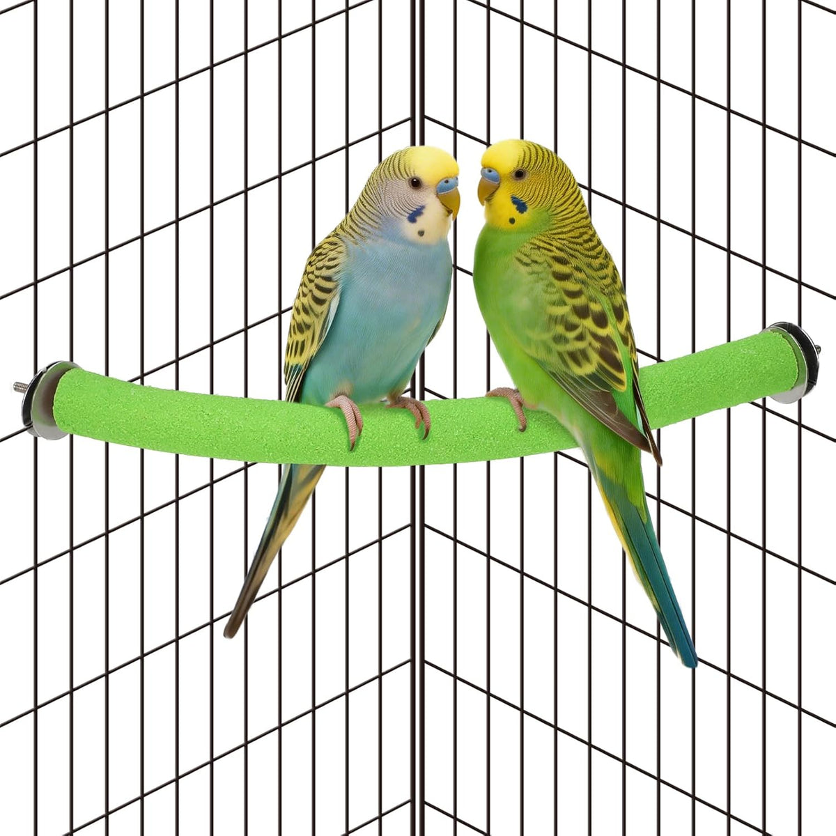 Rypet U-Shaped Large Parrot Perch, Quartz Bird Perch for Cage(Blue L) - Image 9
