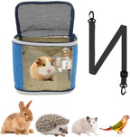 Guinea Pig Carrier Bag with Water BottleTravel Portable Small Animal Carrier Sling Pouch, Clear Window Carrier Backpack for Hamster Bunny Gerbil Hedgehog Sugar Glider Lizard Bird.(Pink) - Image 9