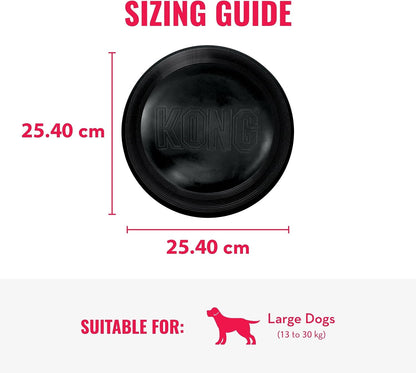 Large dog catching KONG Extreme Flyer in outdoor park