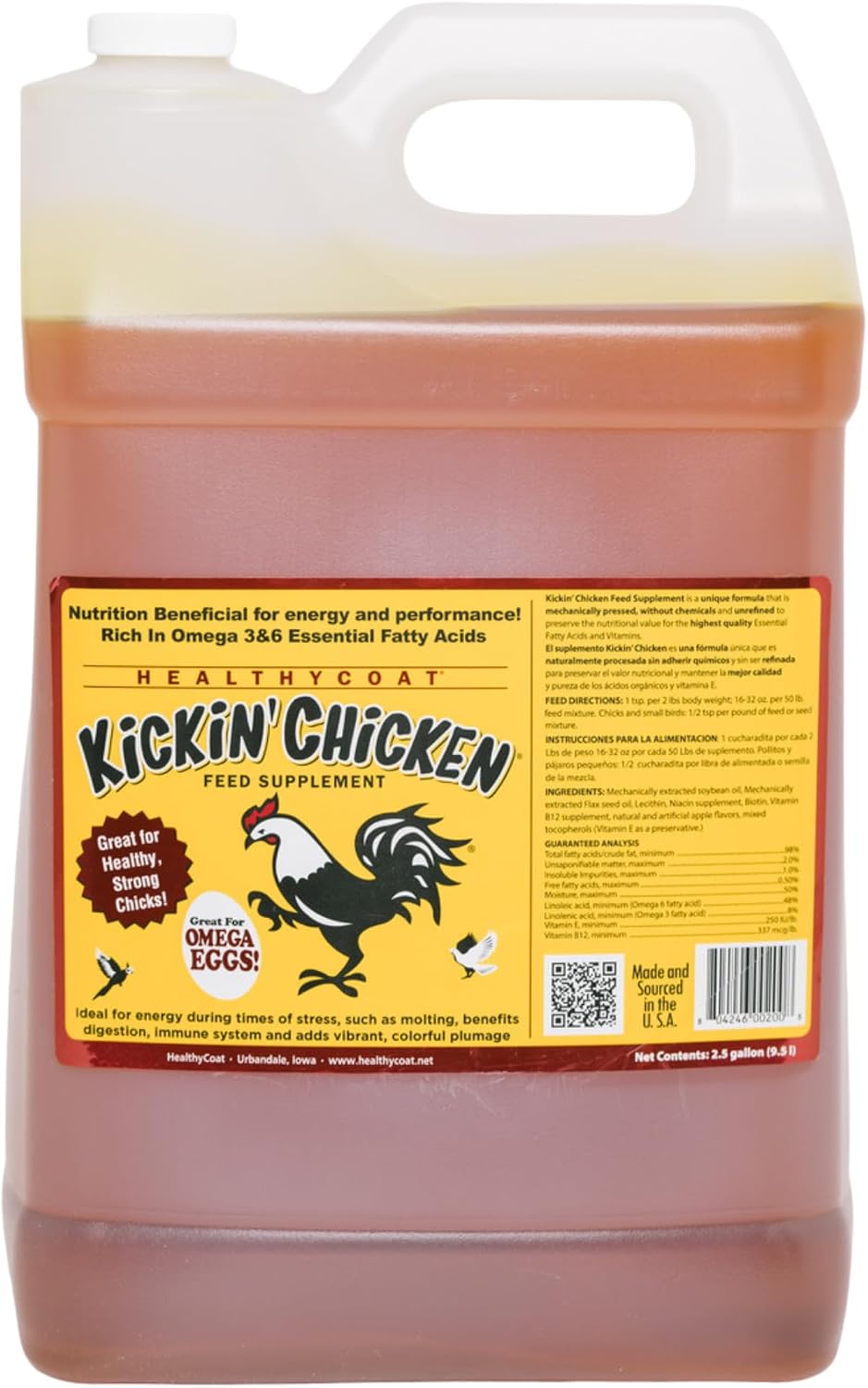 HealthyCoat authentic USA imported poultry feed supplement ready for daily use.