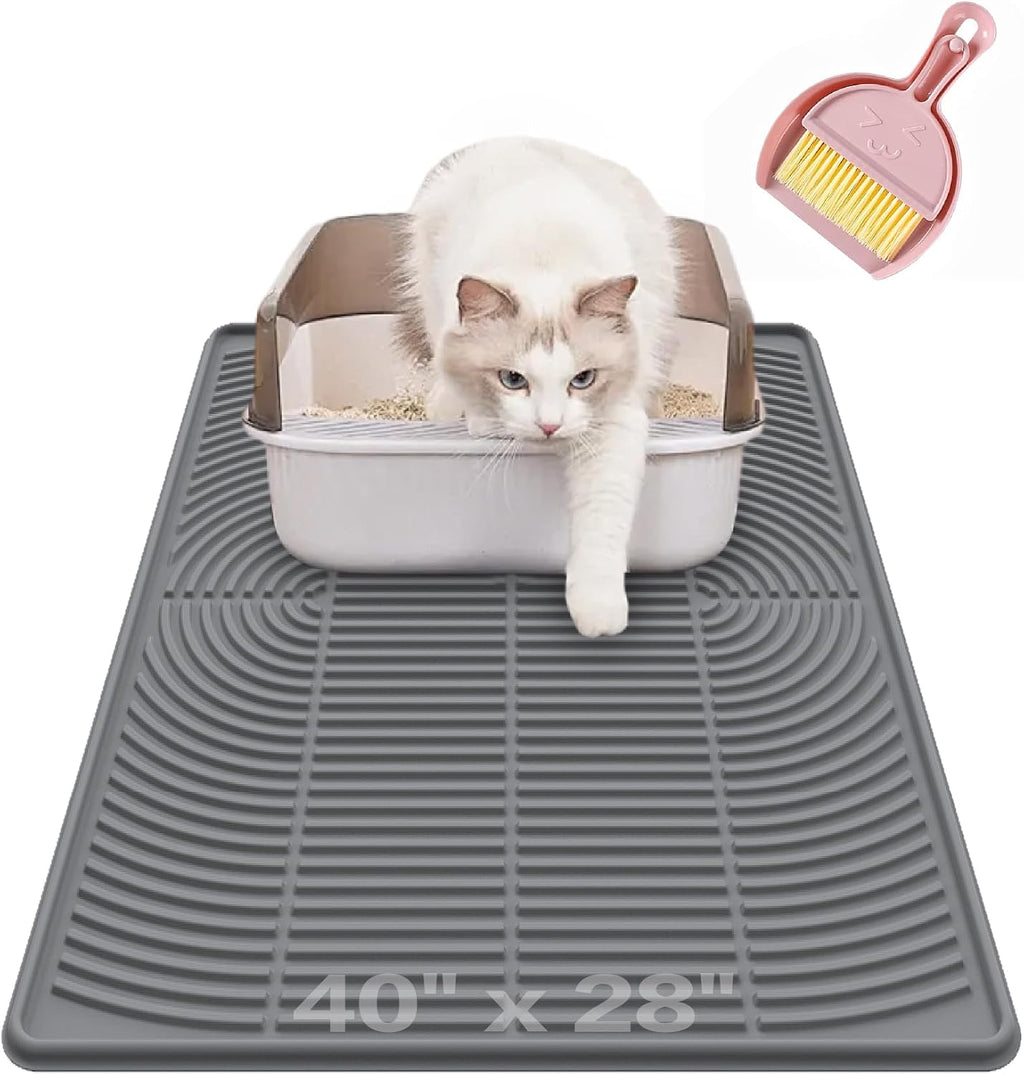 Kabeyoe extra large litter mat package including the mini broom and dustpan set