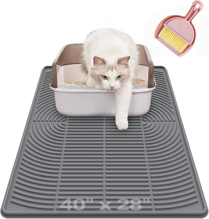 Kabeyoe extra large litter mat package including the mini broom and dustpan set