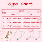 Daovace elegant pet jewelry necklace for small dog breed