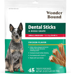 Amazon Brand - Wonder Bound Chicken Flavor Dental Sticks for Large Dogs (Over 30 lbs), 6-Ridge Shape for Plaque & Tartar Control, Freshens Breath, Made With Real Chicken, 40 Count (Pack of 1) - Image 13