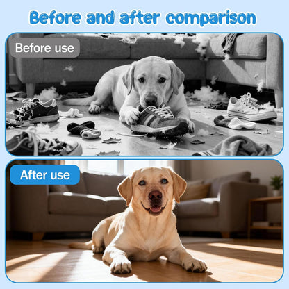 Close up of QHZ alcohol-free dog spray bottle label