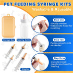 Zonexchic puppy feeding bottle and nursing tubes close up for newborn pet care