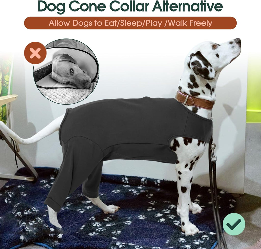 Kuoser dog cone alternative protective clothing back view