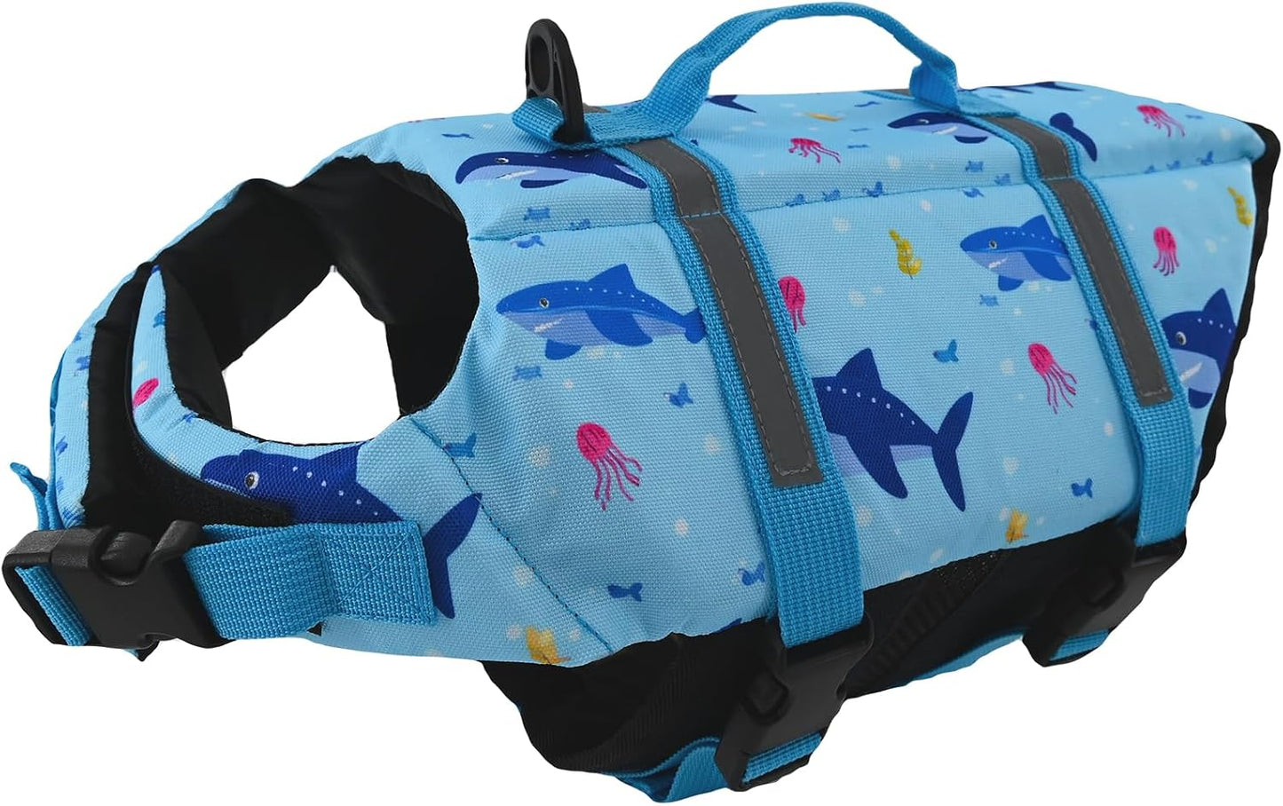 Doglay Dog Life Jacket, Dog Life Vest for Swimming Boating, Adjustable Puppy Life Jacket with Reflective Stripes, Superior Buoyancy Pet Swimming Vest for Small Medium and Large Dogs - Image 10