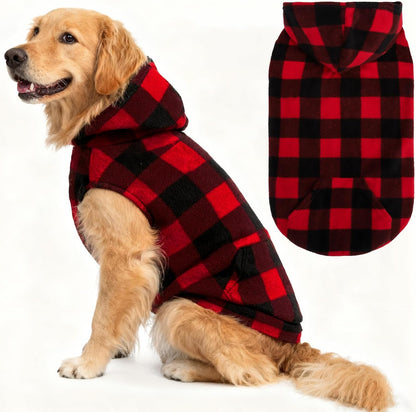 EXPAWLORER Dog Hoodie Fleece Sweater Vest, Hooded Dog Sweatshirt Fall Winter Pet Clothes with Leash Hole, Sleeveless Warm Cozy Puppy Clothing for Cat Small Medium Large Dogs Girl Boy, Grey XL - Image 10