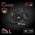 Side view of Flexi large dog retractable leash handle