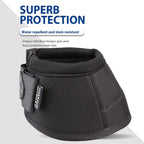 Harrison Howard protective hoof boot pair angled view demonstrating the ergonomic contoured shape