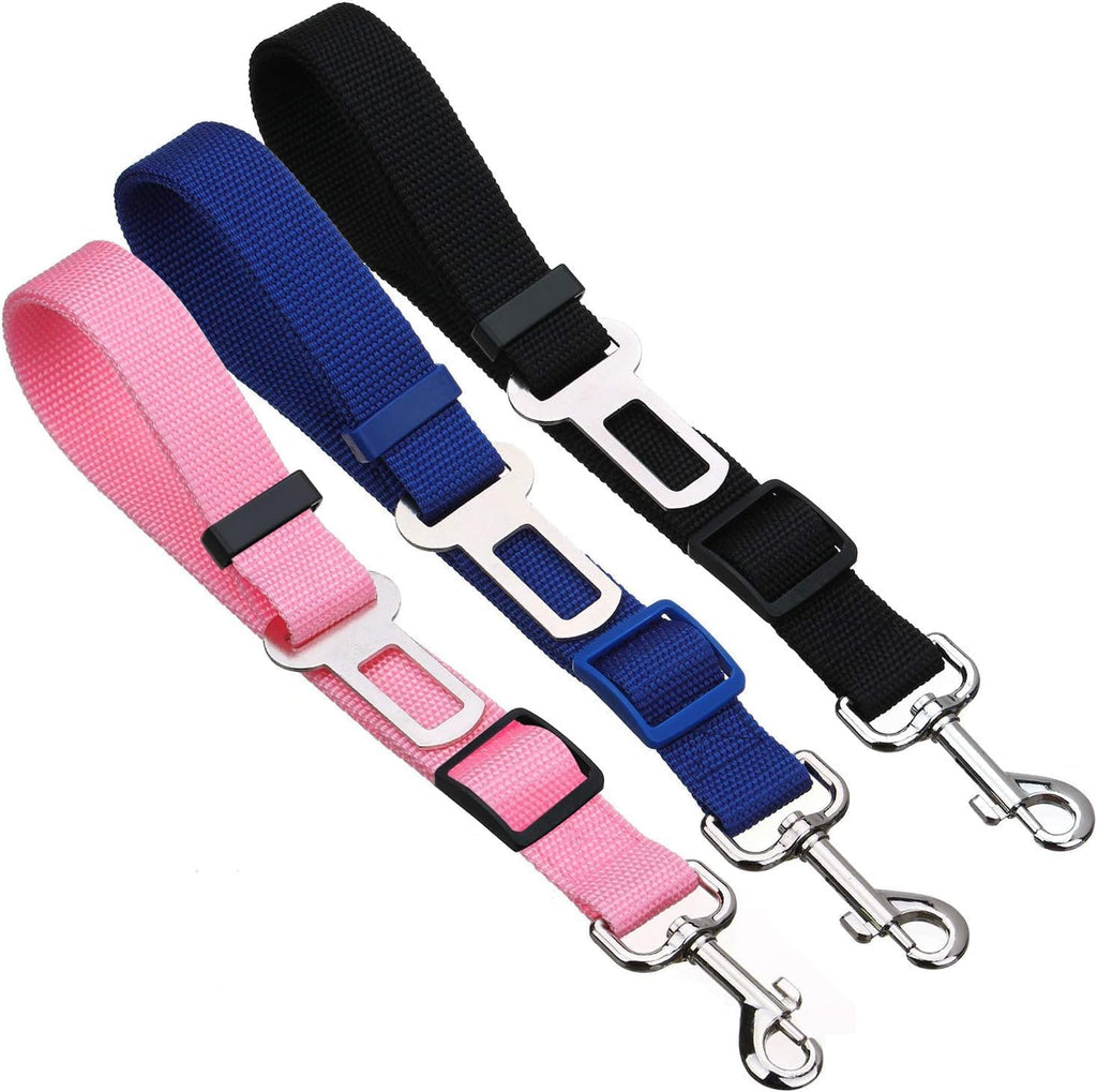 Two pack set of Elisel dog car seat belt accessories