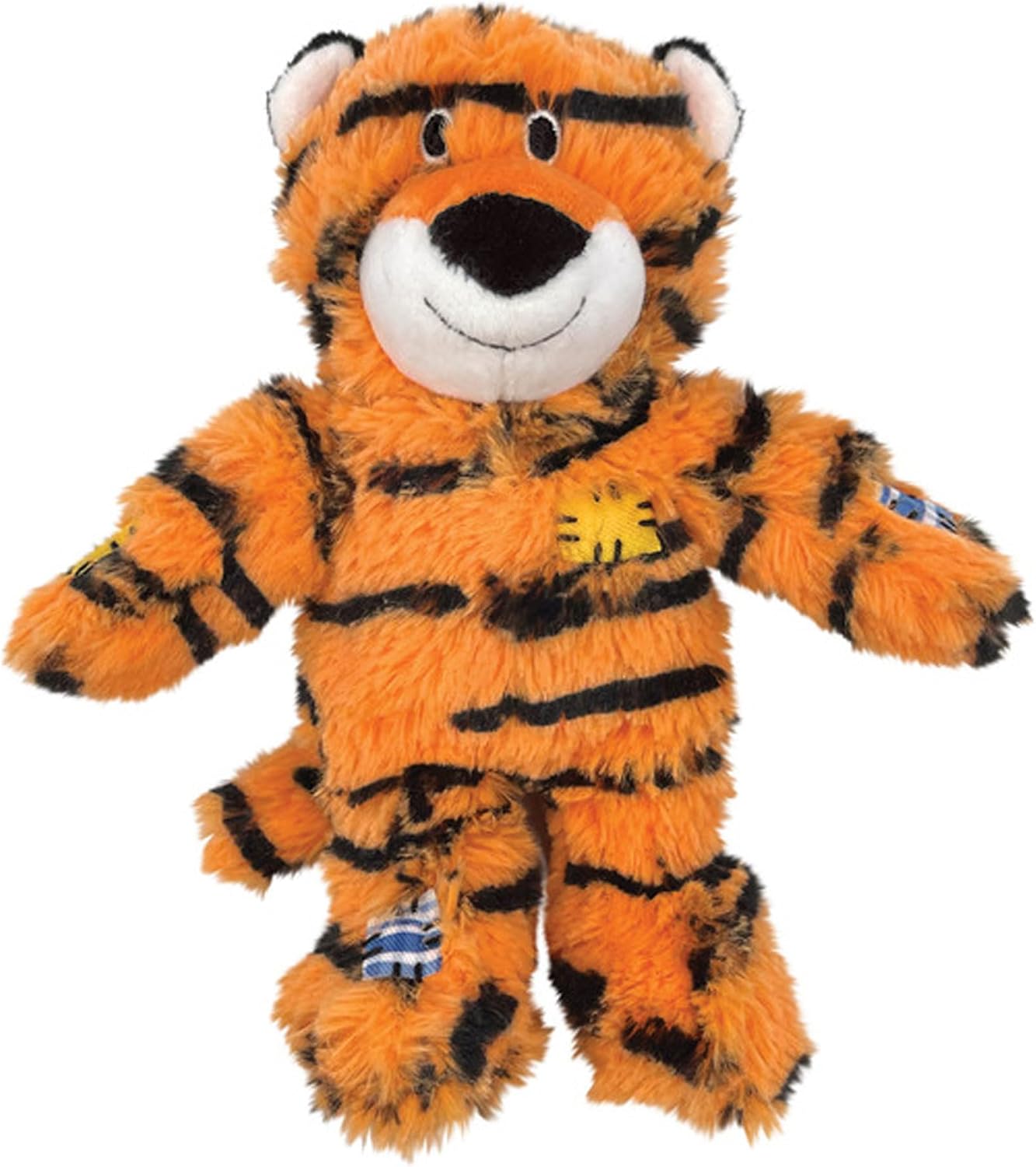 Detailed view of Kong Wild Knots plush toy showing internal knotted rope skeleton