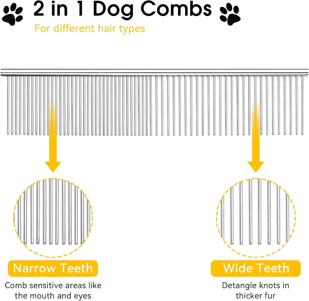 Rounded teeth detail on Bevtee pet grooming comb