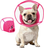 Kuoser Small Dog Cone Collar After Surgery, Soft Cone for Dogs to Stop Licking, Breathable Pet Recovery Collar Comfortable Elizabethan Collars, Adjustable Protective Dog Cones for Small Dogs, Rose S - Image 12
