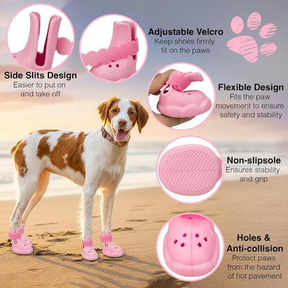 Close up of Qxapa dog bootie non-slip sole design