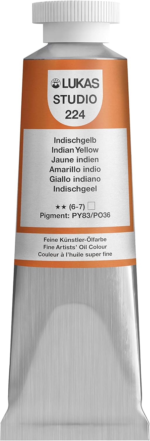 Lukas Studio Artist Oil Color Paints - High-pigment oil paint made with natural binder for artist, painting, & more! - [Raw Sienna - 200 mL] - Image 14