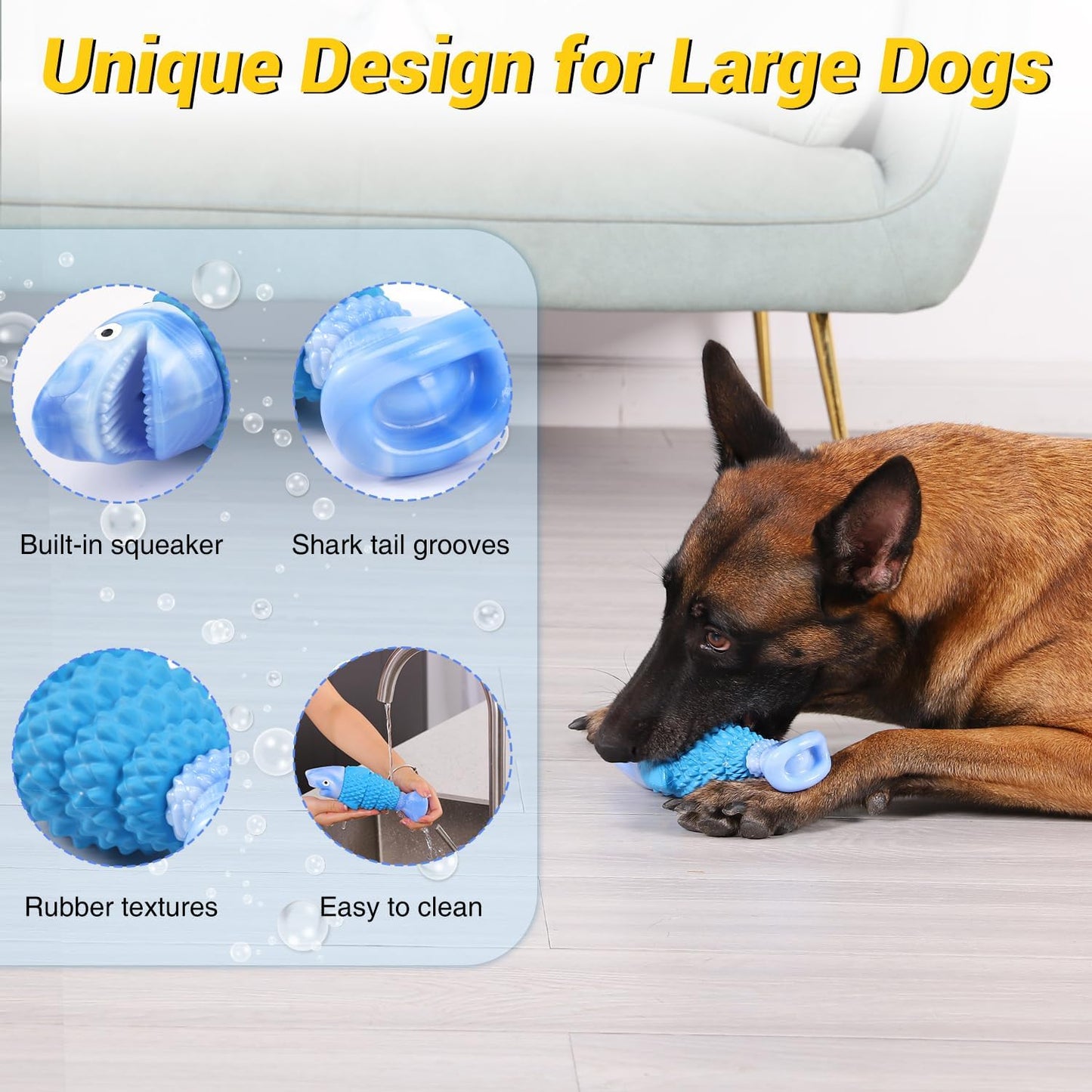 WinTour heavy duty dog toy for aggressive chewers