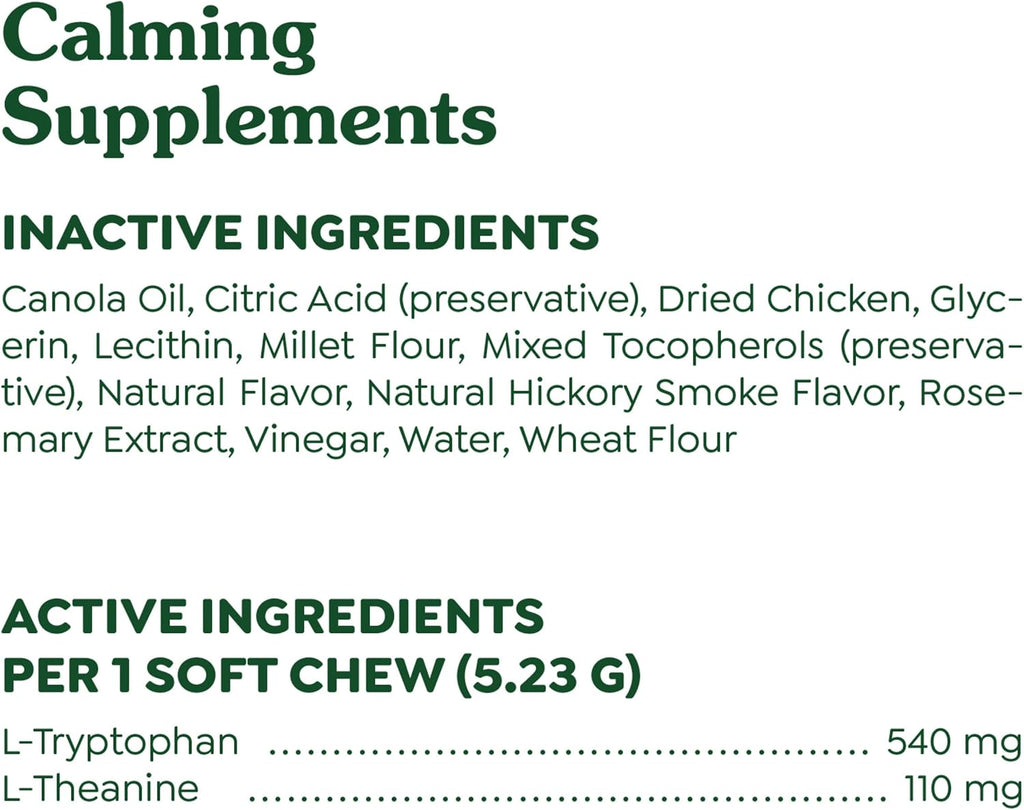 Greenies Supplements Calming Chews for Dogs Chicken Flavor, Dog Calming Chews, 7.3 oz. Container of 40 Count - Image 7