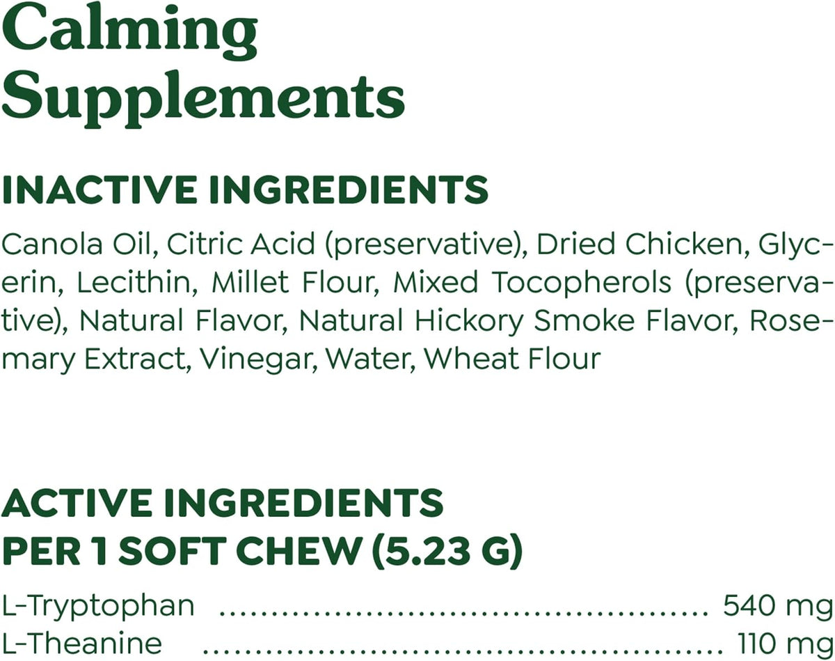 Greenies Supplements Calming Chews for Dogs Chicken Flavor, Dog Calming Chews, 7.3 oz. Container of 40 Count - Image 7