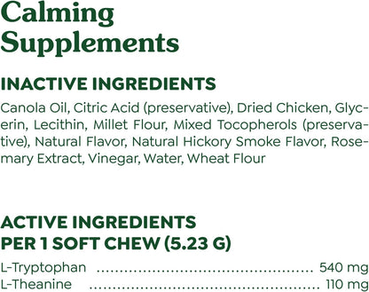 Greenies Supplements Calming Chews for Dogs Chicken Flavor, Dog Calming Chews, 7.3 oz. Container of 40 Count - Image 7