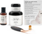 Two step cat eye cleaning kit with solution and powder