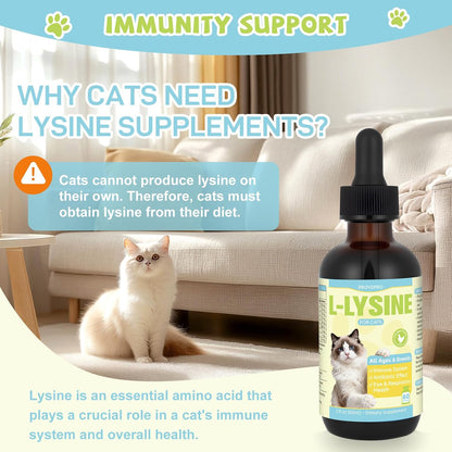 Santkol pet lysine liquid nutritional instructions and dosage chart label