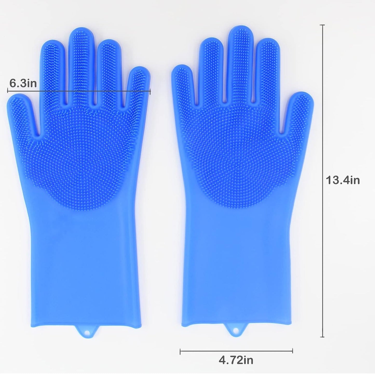 Pet Grooming Gloves, Dog Washing Gloves with High-Density Teeth, Heat Resistant Silicone Dog Bath Scrubber with Enhanced Five Finger Design, Bathing and Massaging for Dogs and Cats - Image 9