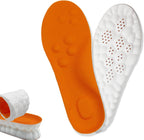 Treayes 4D Cloud Steppers Insoles front view showing orange memory foam.