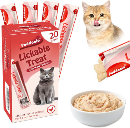 Lickable Cat Treats, Real Meat First Puree, Minimal Ingredients, No Fillers or Gums, High Protein Natural Cat Snacks, 0.5oz Tubes (Pack of 20) - Image 10