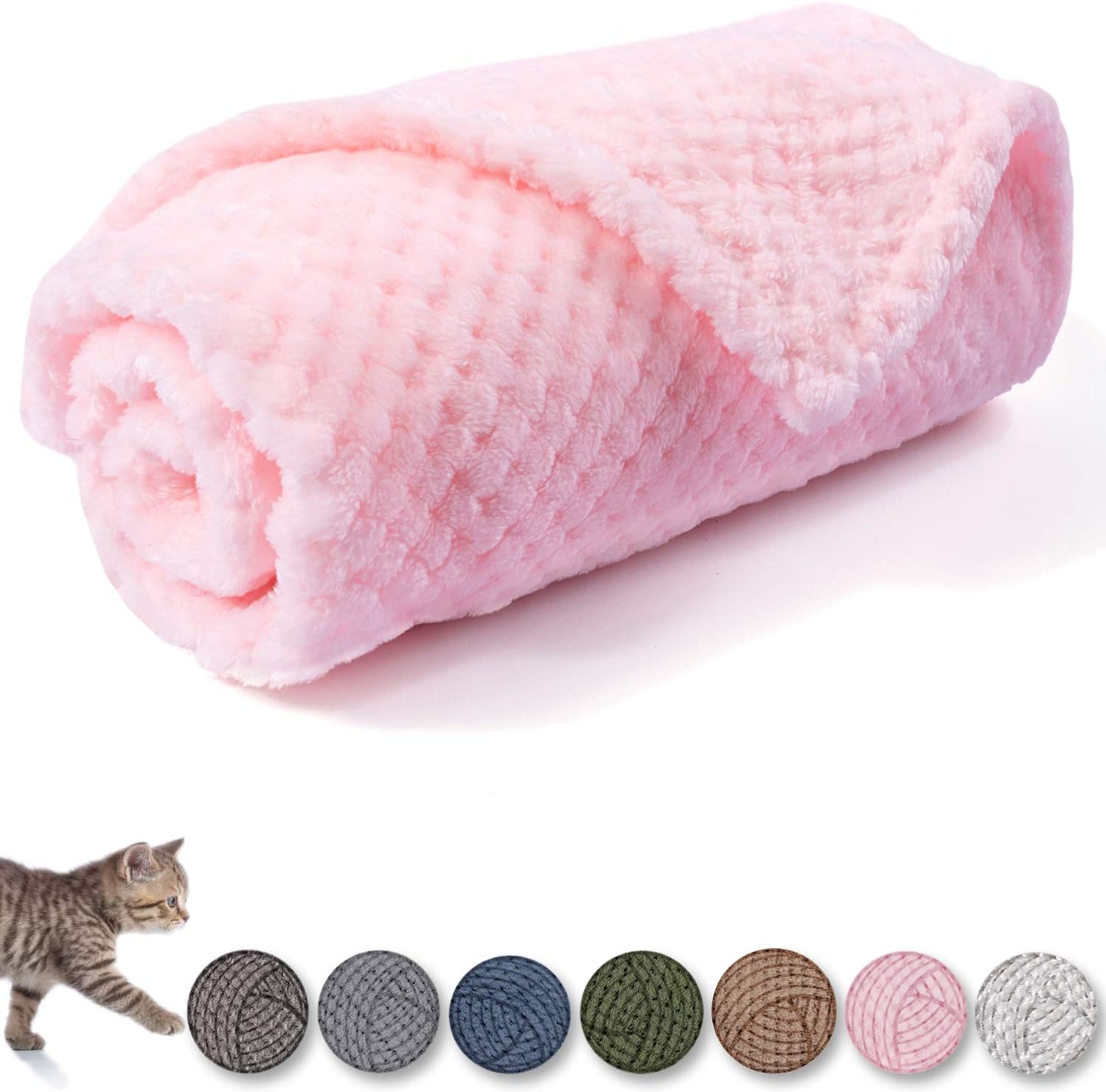 Dog Blanket or Cat Blanket or Pet Blanket, Warm Soft Fuzzy Blankets for Puppy, Small, Medium, Large Dogs or Kitten, Cats, Plush Fleece Throws for Bed, Couch, Sofa, Travel (L/40" x 48", Dark Green) - Image 13