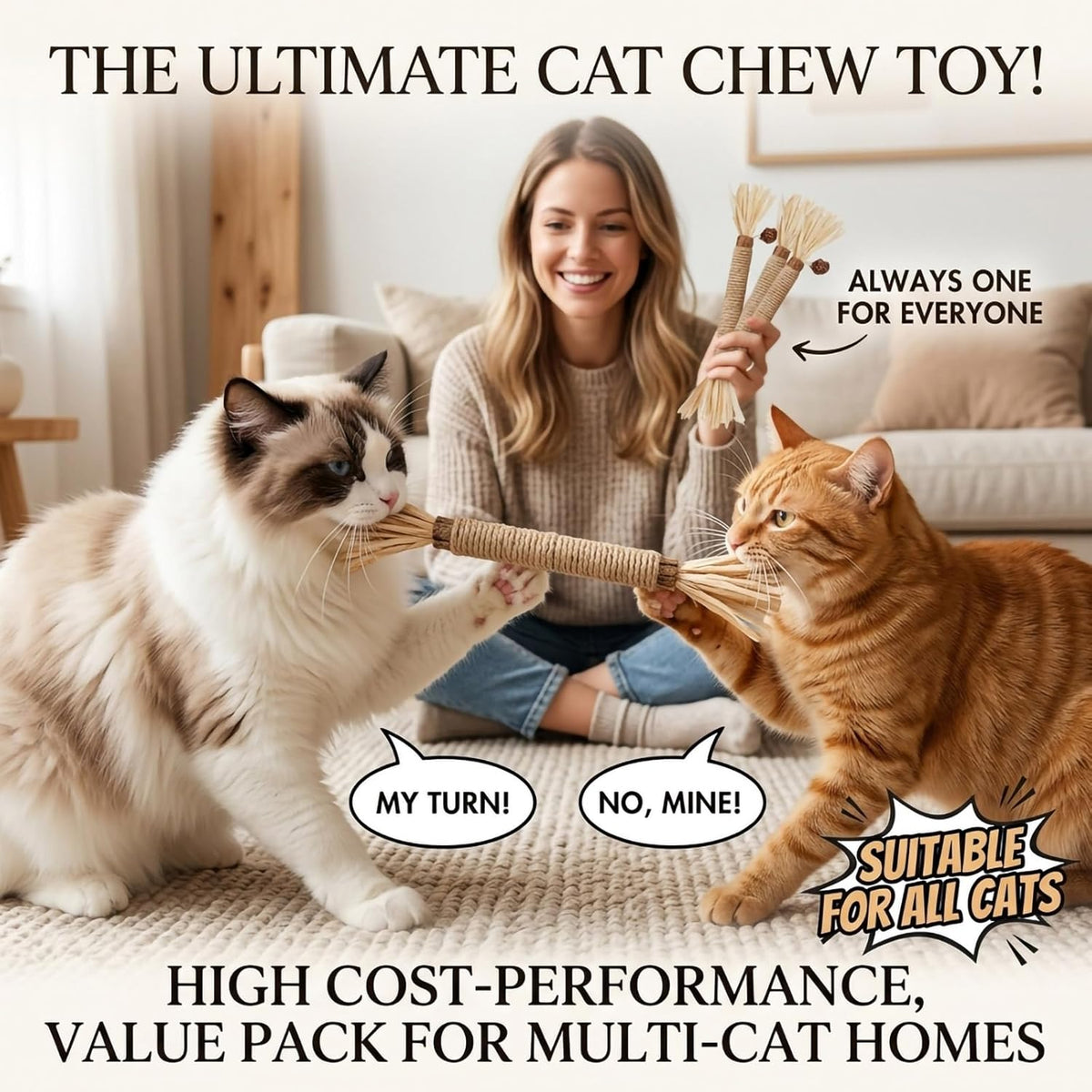 Side view of Grembeb 3 pack silvervine kitten treats