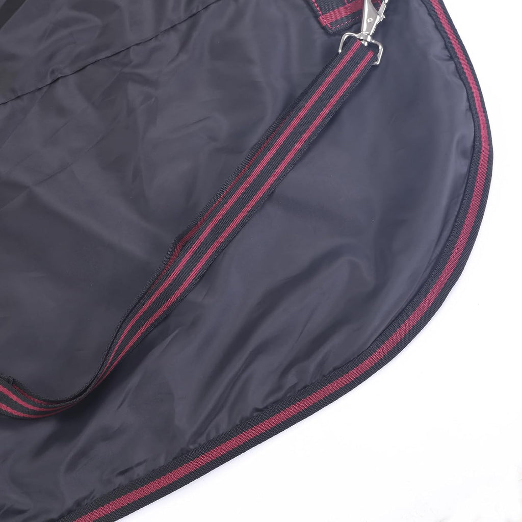 No fill horse rain sheet showing micro fleece lining at withers