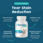Tearplex beef flavored dietary powder for eliminating pet eye stains