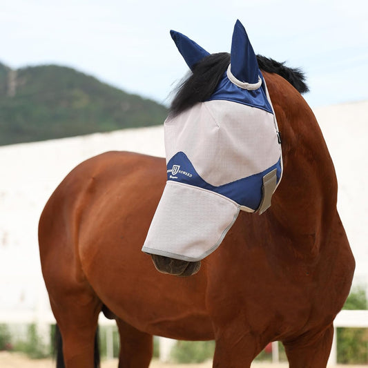 Harrison Howard equine fly mask breathable mesh detail