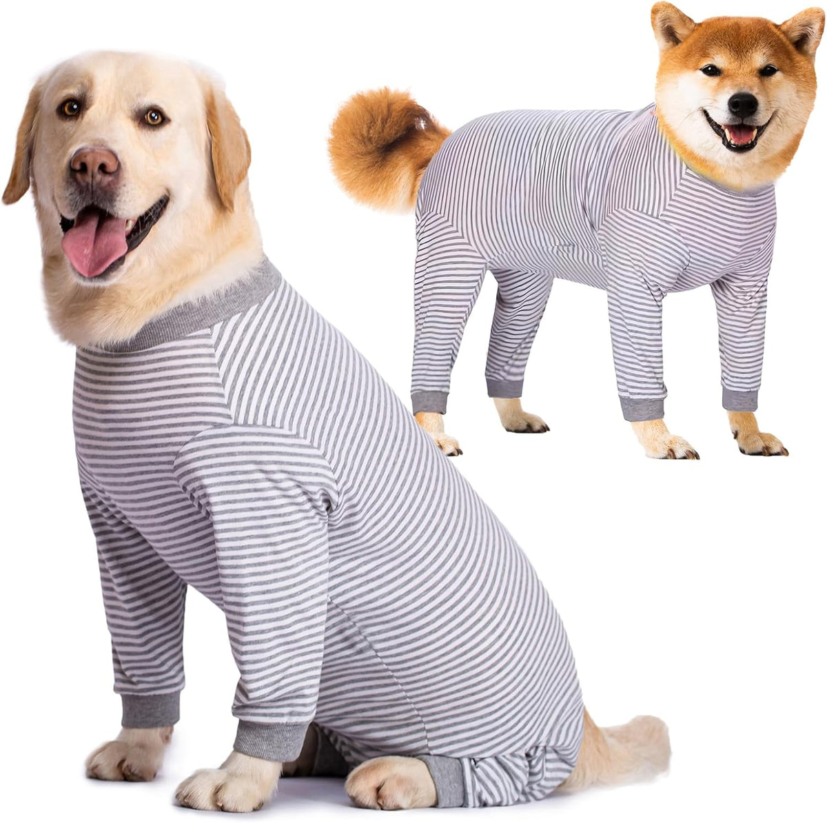 Yeapeeto Dog Onesie Surgery Recovery Suit for Large Medium Bodysuit Dogs Pajamas PJS Full Body for Shedding, Prevent Licking, Wound Protection, Cone Alternative (2XL, Pink) - Image 12