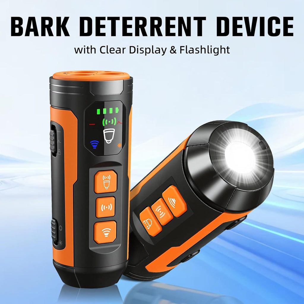 Haijunnm anti barking tool with LCD display and LED flashlight