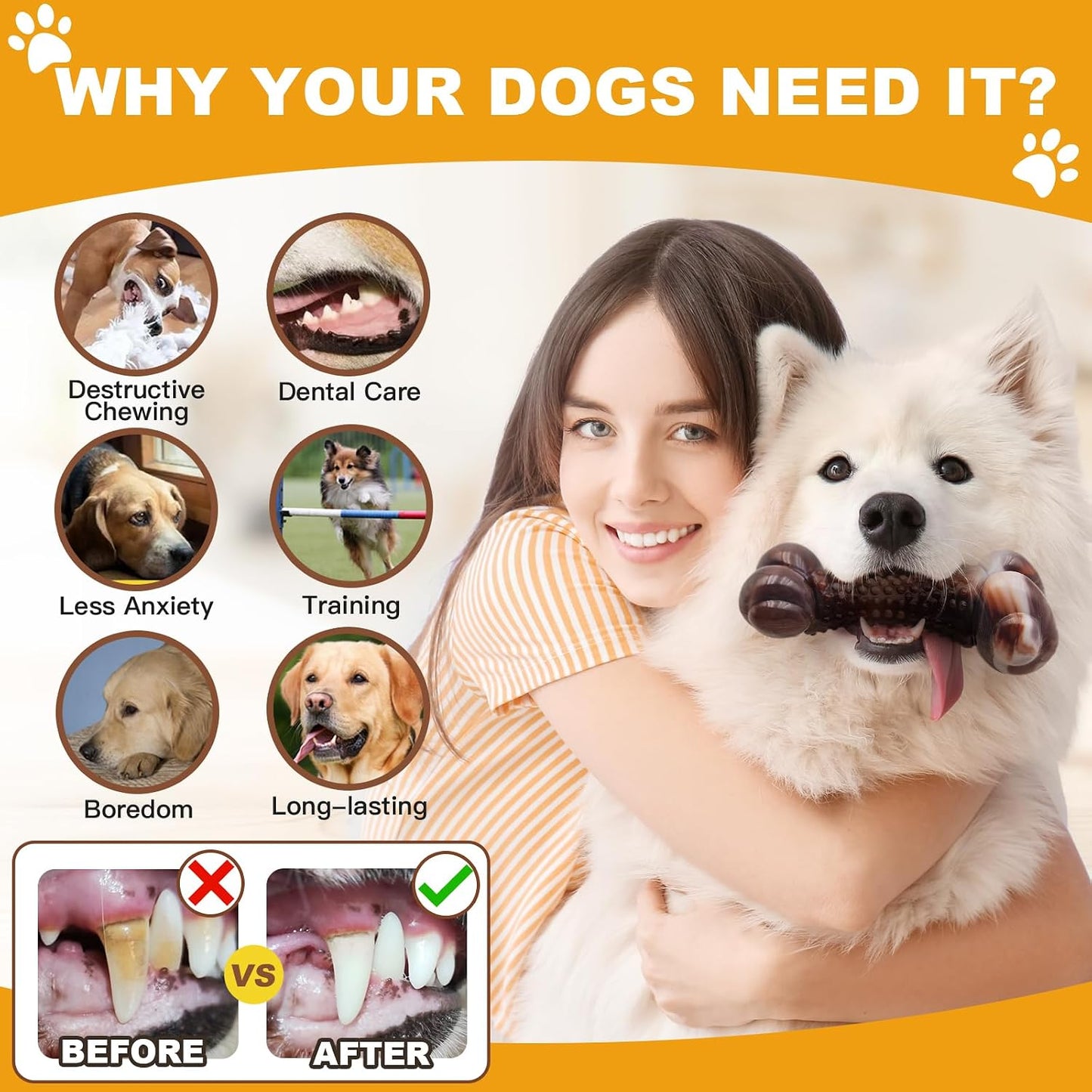 Close up of beef and bacon flavored Anoodi dog toy surface