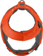 NRS Canine Flotation Device in teal color highlighting the top rescue handle
