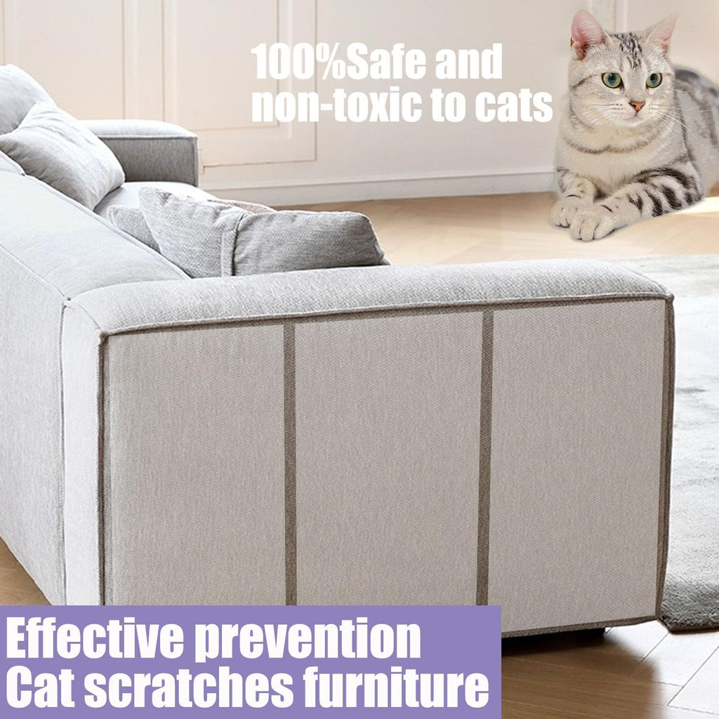 Pet safe double sided tape on wooden door frame