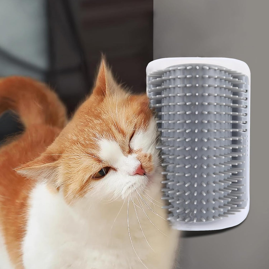 Close up view of the eco friendly soft rubber bristles on the Tiny Pets wall groomer