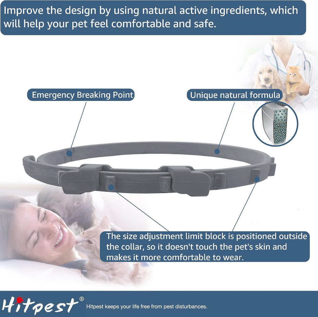 Hitpest tick collar features and botanical ingredients